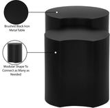 Dimple Black End Table - Stylish Modular Iron Design for Modern Living Rooms and Contemporary Spaces