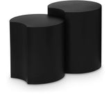 Dimple Black End Table - Stylish Modular Iron Design for Modern Living Rooms and Contemporary Spaces