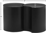 Dimple Black End Table - Stylish Modular Iron Design for Modern Living Rooms and Contemporary Spaces