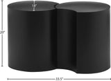 Dimple Black End Table - Stylish Modular Iron Design for Modern Living Rooms and Contemporary Spaces