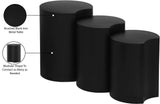 Dimple Black End Table - Stylish Modular Iron Design for Modern Living Rooms and Contemporary Spaces