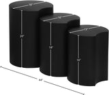 Dimple Black End Table - Stylish Modular Iron Design for Modern Living Rooms and Contemporary Spaces