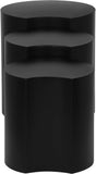 Dimple Black End Table - Stylish Modular Iron Design for Modern Living Rooms and Contemporary Spaces