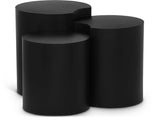 Dimple Black End Table - Stylish Modular Iron Design for Modern Living Rooms and Contemporary Spaces