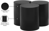 Dimple Coffee Table - Stylish Modular Design in Matte Black Iron for Contemporary Living Spaces