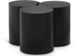Dimple Coffee Table - Stylish Modular Design in Matte Black Iron for Contemporary Living Spaces