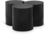 Dimple Coffee Table - Stylish Modular Design in Matte Black Iron for Contemporary Living Spaces