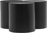 Dimple Coffee Table - Stylish Modular Design in Matte Black Iron for Contemporary Living Spaces