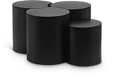 Dimple Coffee Table - Stylish Modular Design in Matte Black Iron for Contemporary Living Spaces