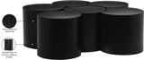Dimple Coffee Table - Stylish Modular Design in Matte Black Iron for Contemporary Living Spaces