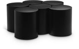 Dimple Coffee Table - Stylish Modular Design in Matte Black Iron for Contemporary Living Spaces
