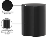 Dimple Black End Table - Stylish Modular Iron Design for Modern Living Rooms and Contemporary Spaces