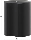Dimple Black End Table - Stylish Modular Iron Design for Modern Living Rooms and Contemporary Spaces