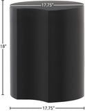 Dimple Black End Table - Stylish Modular Iron Design for Modern Living Rooms and Contemporary Spaces