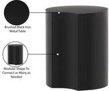 Dimple Black End Table - Stylish Modular Iron Design for Modern Living Rooms and Contemporary Spaces