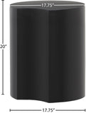 Dimple Black End Table - Stylish Modular Iron Design for Modern Living Rooms and Contemporary Spaces
