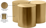 Dimple Coffee Table - Contemporary Brushed Iron Design for Modern Living Spaces and Versatile Style