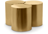 Dimple Coffee Table - Contemporary Brushed Iron Design for Modern Living Spaces and Versatile Style
