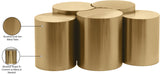 Dimple Coffee Table - Stunning Brushed Gold Iron Design for Contemporary Living Spaces, Modular Style