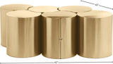 Dimple Coffee Table – Contemporary Brushed Iron Design for Stylish Living Spaces and Modular Use