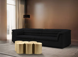 Dimple Coffee Table - Contemporary Brushed Gold Iron Design for Modern Living Room Elegance