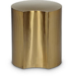 Dimple End Table - Stylish Brushed Iron Design for Contemporary Living Spaces and Modular Use