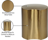 Dimple Contemporary End Table - Stylish Brushed Iron Design for Modern Living Spaces and Décor