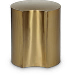 Dimple Contemporary End Table - Stylish Brushed Iron Design for Modern Living Spaces and Décor