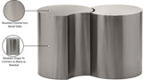 Dimple End Table - Contemporary Brushed Iron Design Perfect for Modern Living Spaces and Decor
