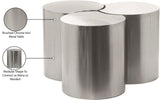 Dimple Coffee Table - Contemporary Brushed Iron Design for Modern Living Spaces and Versatile Style