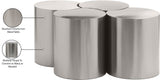 Dimple Coffee Table - Stylish Brushed Iron Design with Modular Shape for Contemporary Living Spaces