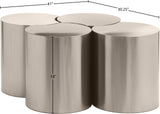 Dimple Coffee Table - Stylish Brushed Iron Design with Modular Shape for Contemporary Living Spaces