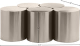 Dimple Coffee Table - Stylish Brushed Iron Design for Contemporary Living Spaces and Modular Use