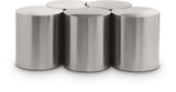 Dimple Coffee Table - Stylish Brushed Iron Design for Contemporary Living Spaces and Modular Use