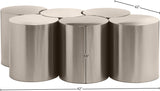 Dimple Coffee Table – Contemporary Brushed Iron Design for Stylish Living Spaces and Modular Use