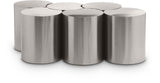 Dimple Coffee Table – Contemporary Brushed Iron Design for Stylish Living Spaces and Modular Use