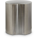 Dimple End Table - Stylish Brushed Iron Design for Contemporary Living Spaces and Modular Use