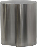 Dimple End Table - Stylish Brushed Iron Design for Contemporary Living Spaces and Modular Use
