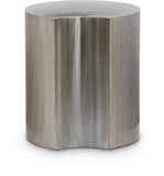 Dimple Contemporary End Table - Stylish Brushed Iron Design for Modern Living Spaces and Décor