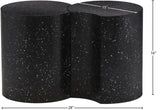 Dimple Black End Table - Contemporary Iron Design with Stylish Terrazo Pattern for Modern Spaces