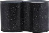 Dimple Black End Table - Contemporary Iron Design with Stylish Terrazo Pattern for Modern Spaces