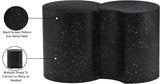 Dimple Black End Table - Contemporary Iron Design with Stylish Terrazo Pattern for Modern Spaces