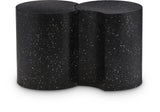 Dimple Black End Table - Contemporary Iron Design with Stylish Terrazo Pattern for Modern Spaces