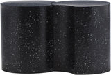 Dimple Black End Table - Contemporary Iron Design with Stylish Terrazo Pattern for Modern Spaces