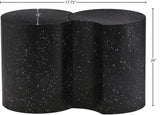 Dimple Black End Table - Contemporary Iron Design with Stylish Terrazo Pattern for Modern Spaces