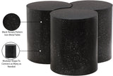 Dimple Contemporary Coffee Table - Stylish Iron Construction with Black Terrazo Design for Modern Homes