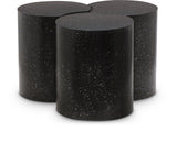 Dimple Contemporary Coffee Table - Stylish Iron Construction with Black Terrazo Design for Modern Homes