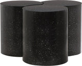 Dimple Contemporary Coffee Table - Stylish Iron Construction with Black Terrazo Design for Modern Homes