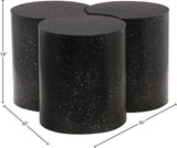 Dimple Contemporary Coffee Table - Stylish Iron Construction with Black Terrazo Design for Modern Homes