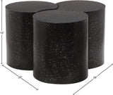 Dimple Contemporary Coffee Table - Stylish Iron Construction with Black Terrazo Design for Modern Homes